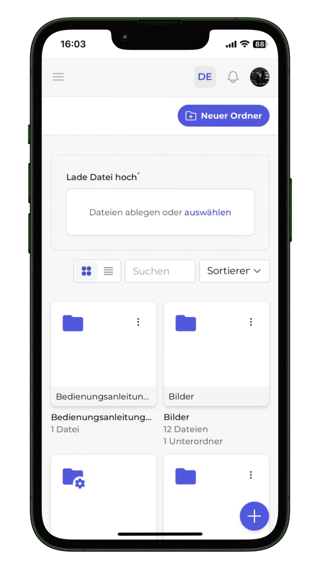 Datei- und Offline-Nutzung in Kibi Connect