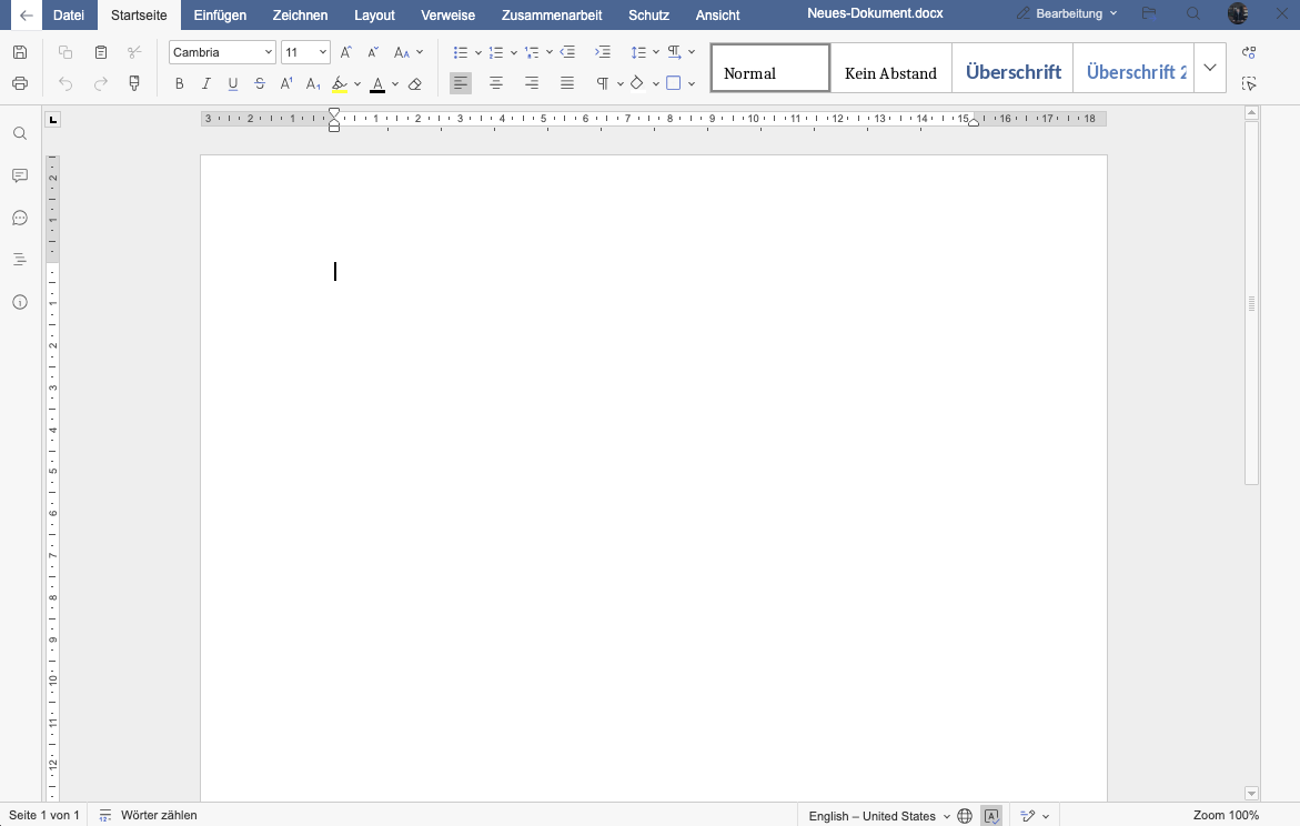 Dokumentbearbeitung in den Office Anwendungen von Kibi Connect