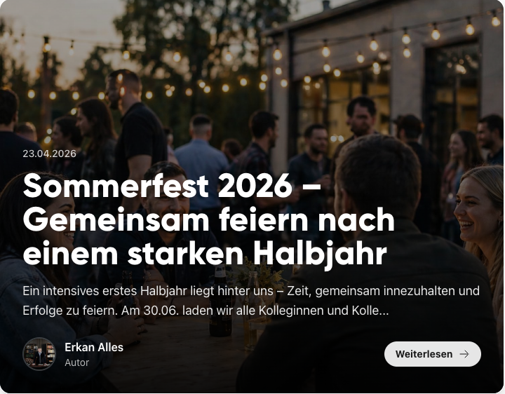 Neuigkeiten, Aufgaben und Hinweise im Dashboard von Kibi Connect