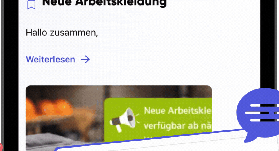 Likes and comments in Kibi Connect