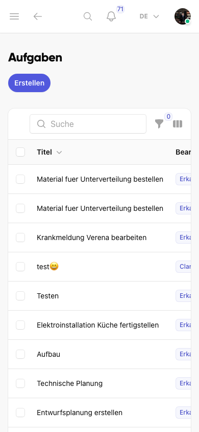 Create task in Kibi Connect