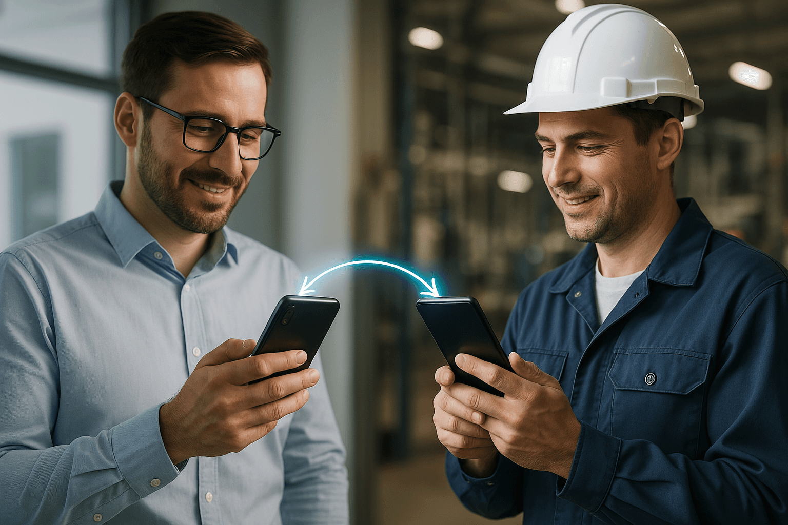 Das Kibi-Team bei der gemeinsamen Arbeit an der Mitarbeiter-App im Weslink Büro in Coesfeld