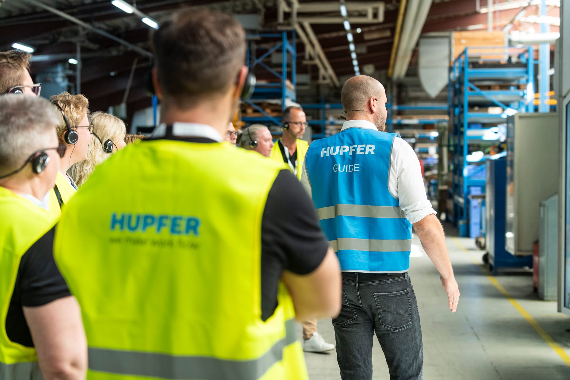 Factory tour at HUPFER in the production environment
