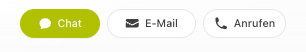 Kontakt-Schaltfl&auml;chen &bdquo;Chat&ldquo;, &bdquo;E-Mail&ldquo; und &bdquo;Anrufen&ldquo; im Profil eines Kollegen